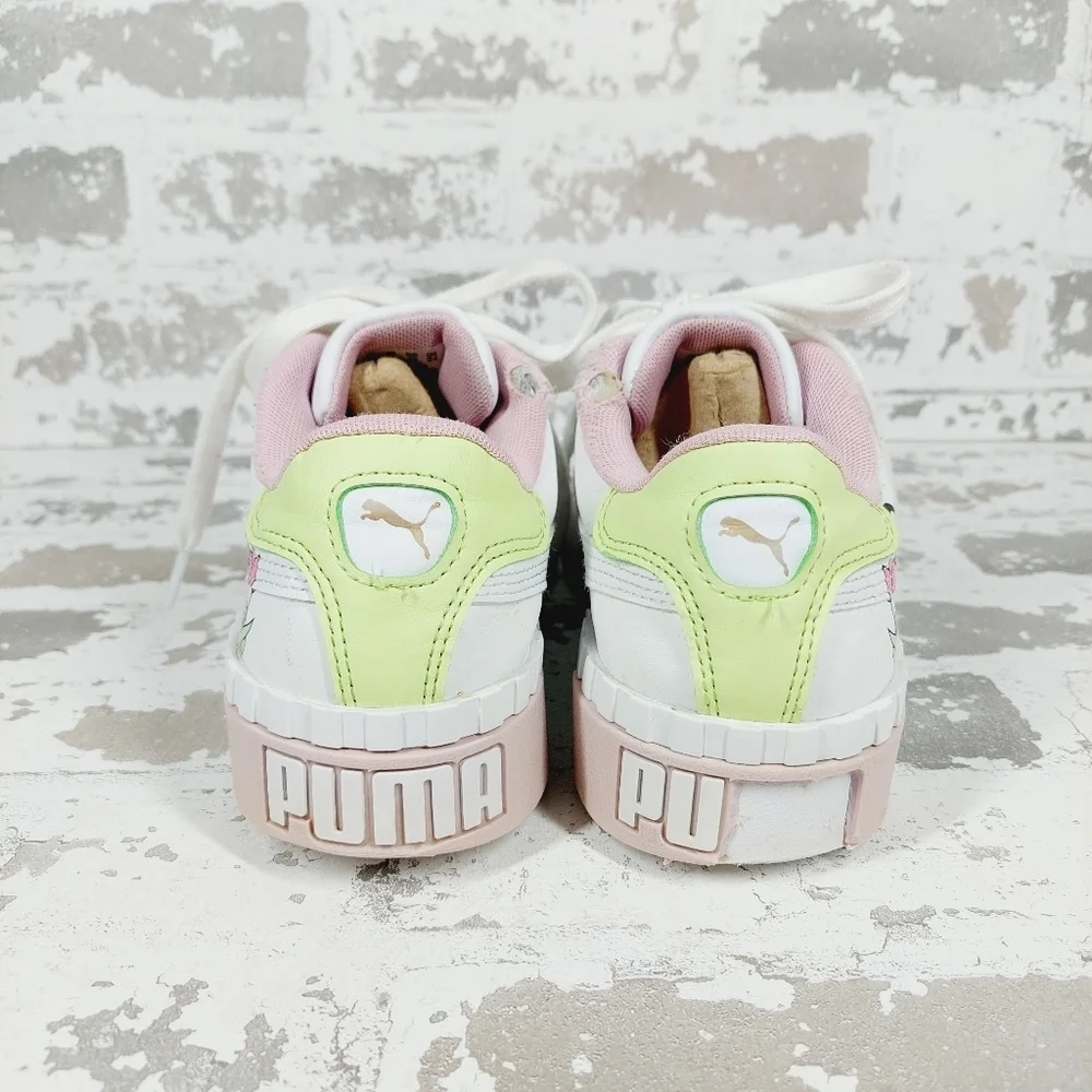 PUMA Cali Bouquet Women's Leather Walking Sneakers B79 - Picture 3 of 11